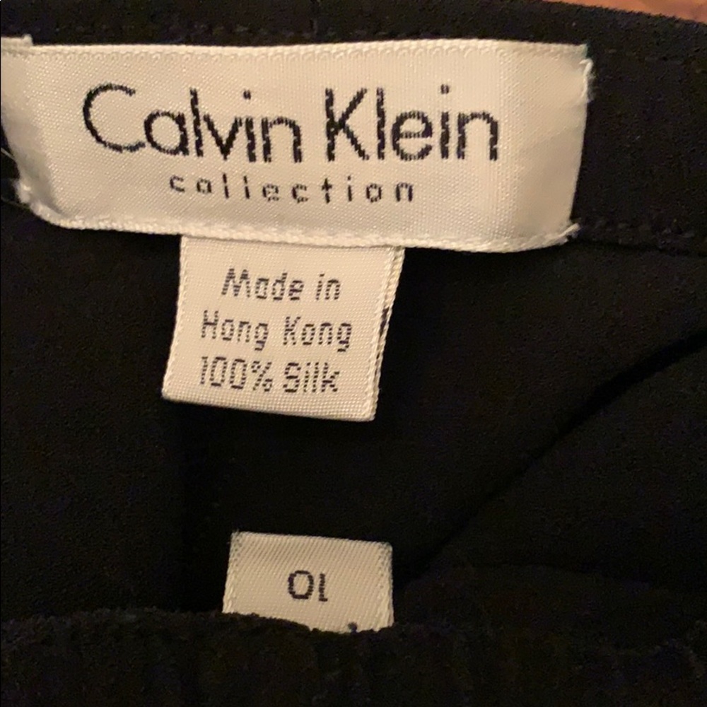 Calvin Klein collection silk minimalist pants